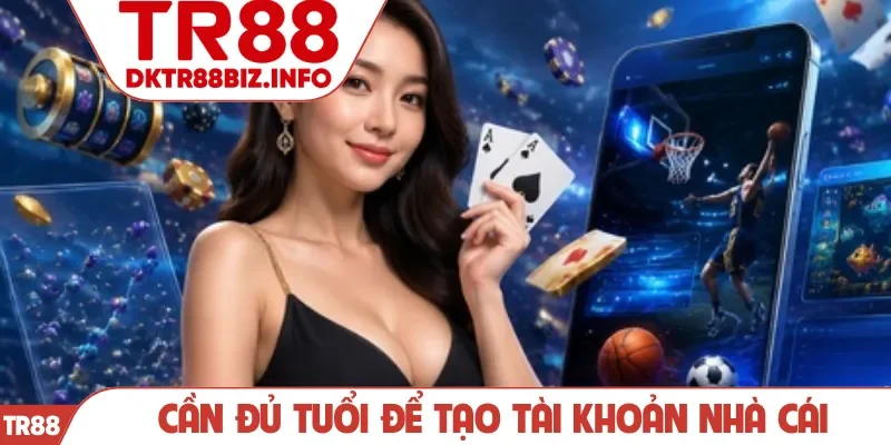 Cần đủ tuổi để tạo tài khoản nhà cái