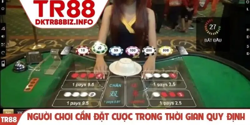 Người chơi cần đặt cược trong thời gian quy định