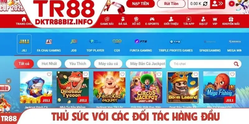 Thử sức với các đối tác hàng đầu
